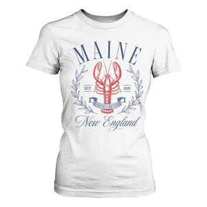 Maine Lobster New England Souvenir Pride Vintage T Shirt For Women