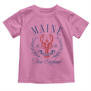 Maine Lobster New England Souvenir Pride Vintage Toddler T Shirt