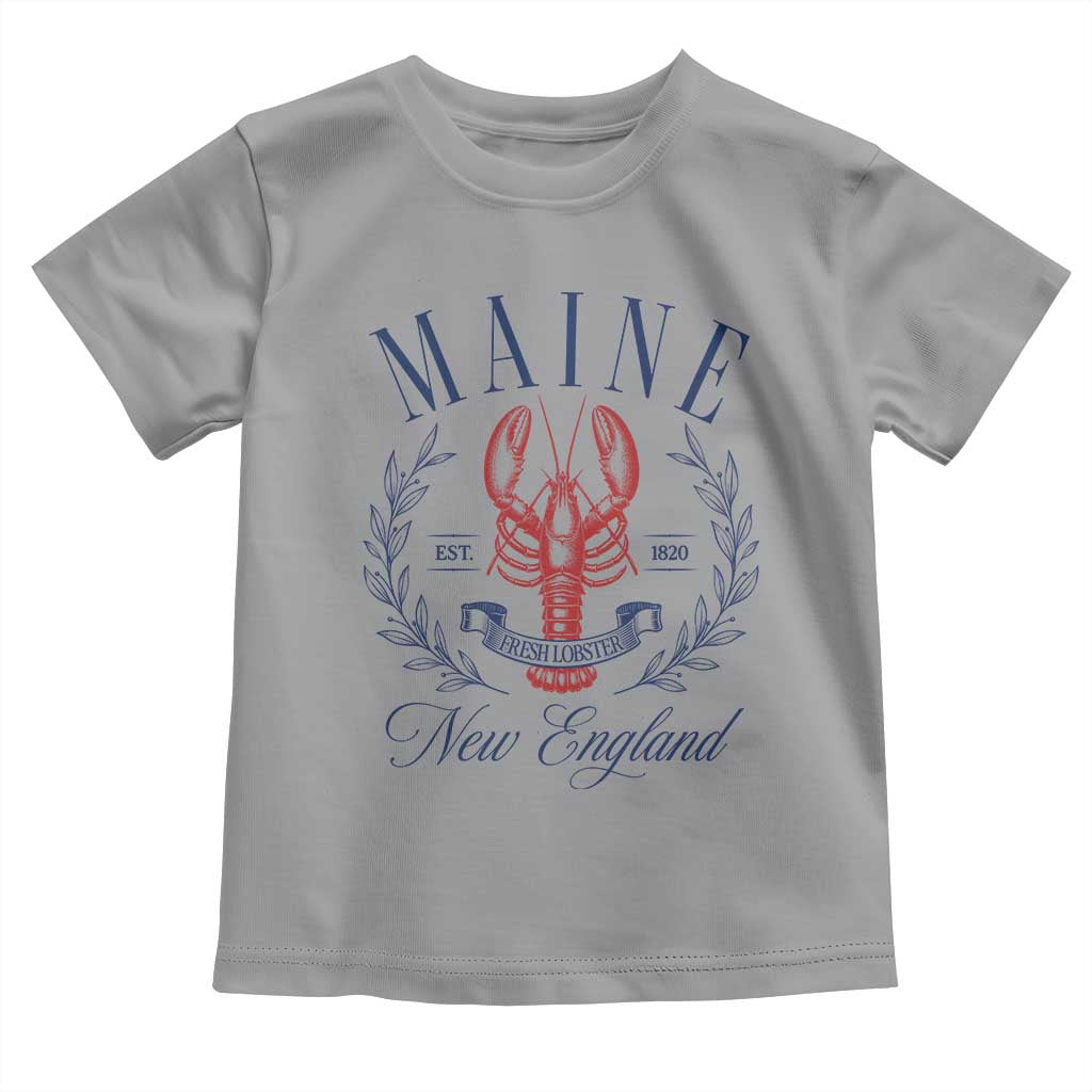 Maine Lobster New England Souvenir Pride Vintage Toddler T Shirt