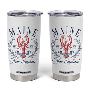 Maine Lobster New England Souvenir Pride Vintage Tumbler Cup