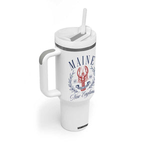 Maine Lobster New England Souvenir Pride Vintage Tumbler With Handle