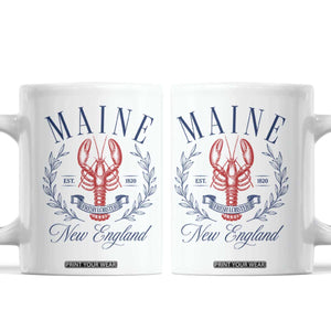 Maine Lobster New England Souvenir Pride Vintage Coffee Mug