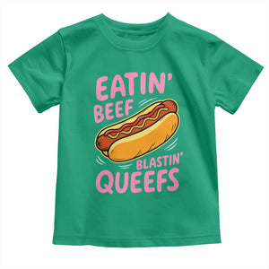 Eatin Beef Blastin' Queefs Funny Hot Dog Adult Humor Toddler T Shirt