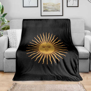 Argentina Sol De Mayo Vintage Argentinian Sun Throwback Design Throw Blanket TS11 Print Your Wear