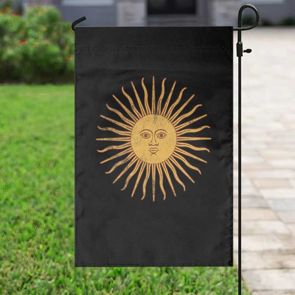 Argentina Sol De Mayo Vintage Argentinian Sun Throwback Design Garden Flag TS11 Print Your Wear