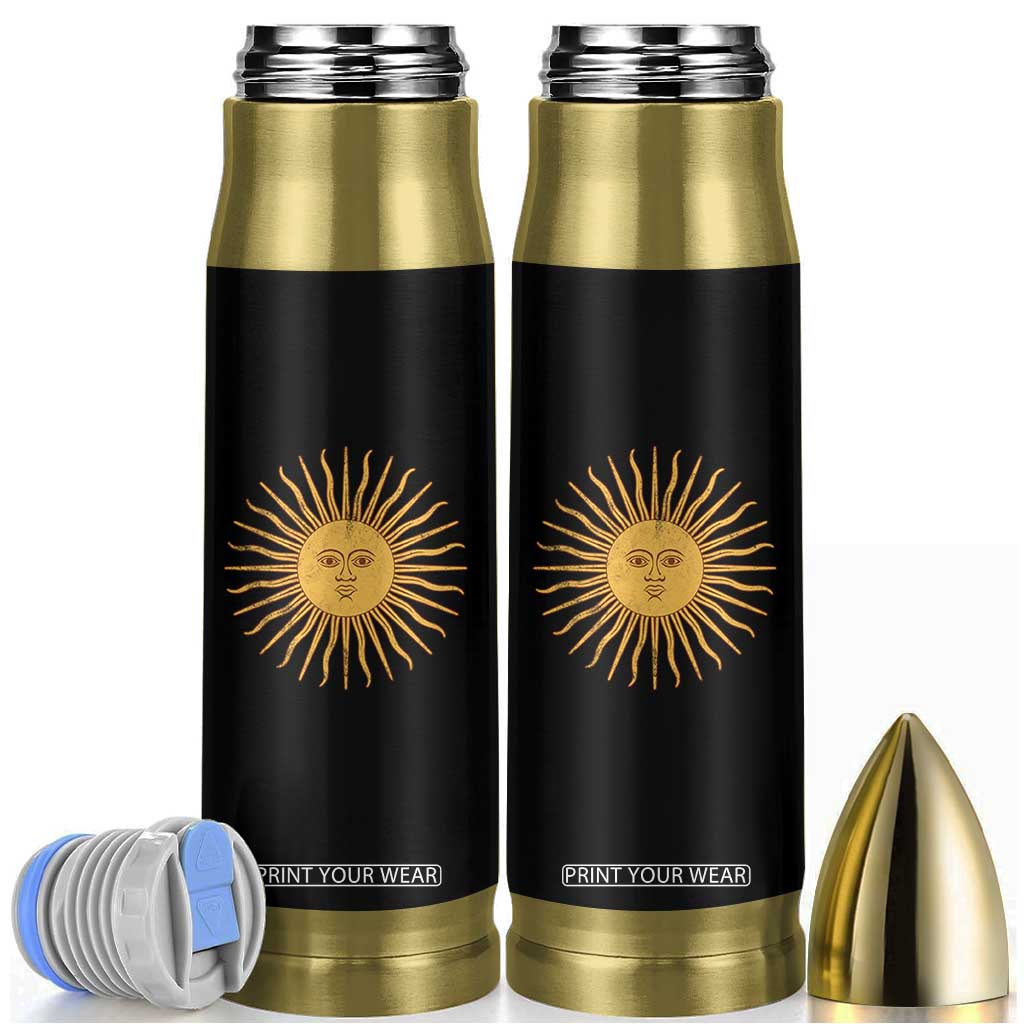 Argentina Sol De Mayo Vintage Argentinian Sun Throwback Design Bullet Tumbler TS11 Black Print Your Wear