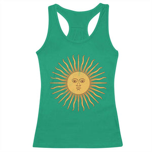 Argentina Sol De Mayo Vintage Argentinian Sun Throwback Design Racerback Tank Top