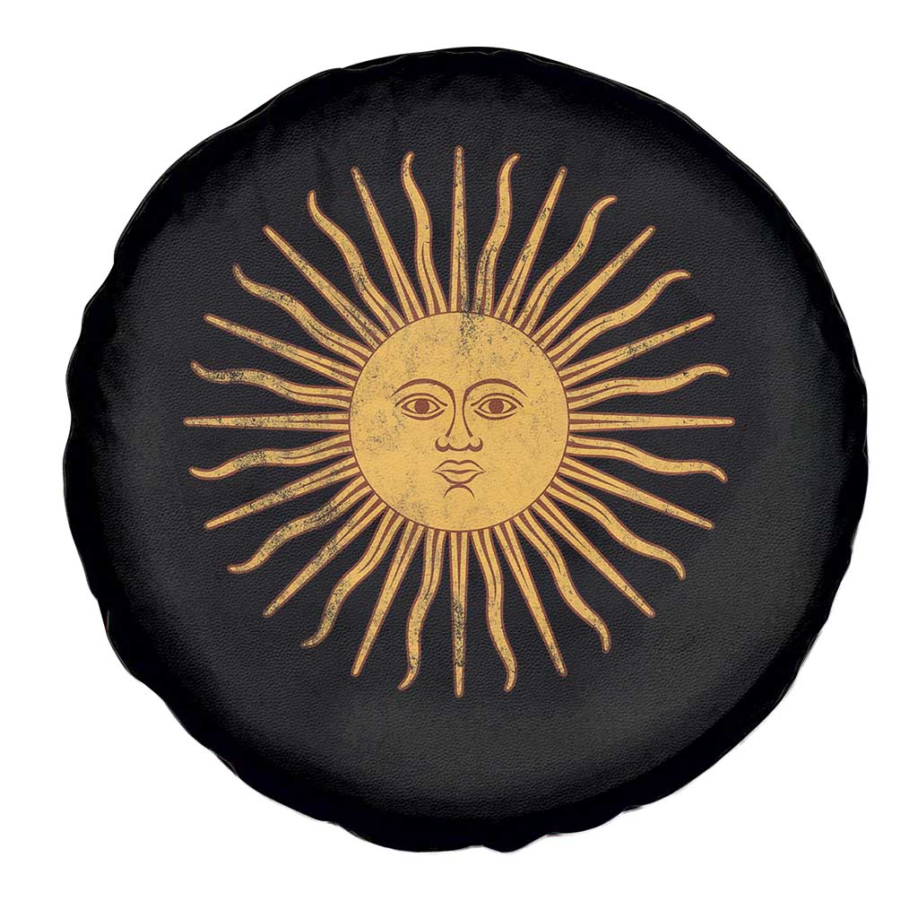 Argentina Sol De Mayo Vintage Argentinian Sun Throwback Design Spare Tire Cover TS11 Print Your Wear