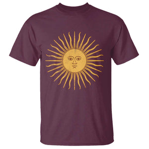 Argentina Sol De Mayo Vintage Argentinian Sun Throwback Design T Shirt