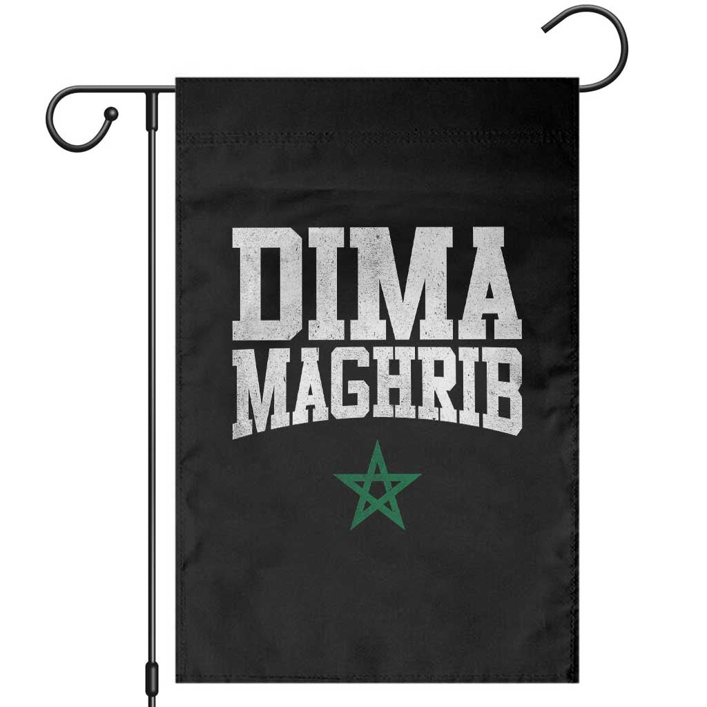 Moroccan Dima Maghrib Flag of Morocco Vintage Green Star Patriotic Garden Flag TS11 Black Print Your Wear