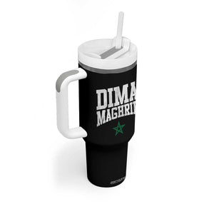 Moroccan Dima Maghrib Flag of Morocco Vintage Green Star Patriotic Tumbler With Handle TS11 Print Your Wear