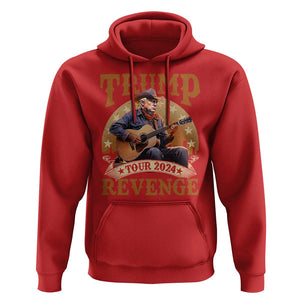 Funny Trump Revenge Tour 2024 Hoodie Cowboy Trump Western Country Music Guitar Political Election TS11 Red Print Your Wear