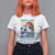 Kamala Walz 2024 T Shirt For Women Big Blue Wave Cat Tsunami Sun Japanese Painting TS11 White Print Your Wear