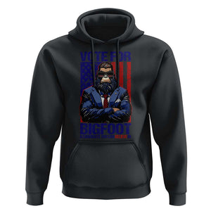 Funny Bigfoot Election Hoodie Vote For Bigfoot A Candidate You Can Believe In 2024 TS11 Black Print Your Wear