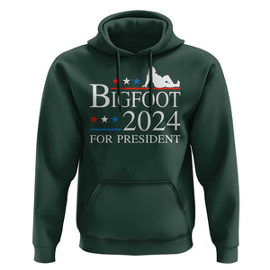 Funny Bigfoot For President Hoodie Vote Sexy Sasquatch American Flag Star TS11 Dark Forest Green Print Your Wear