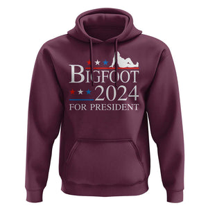 Funny Bigfoot For President Hoodie Vote Sexy Sasquatch American Flag Star TS11 Maroon Print Your Wear