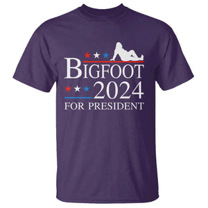 Funny Bigfoot For President T Shirt Vote Sexy Sasquatch American Flag Star TS11 Purple Print Your Wear