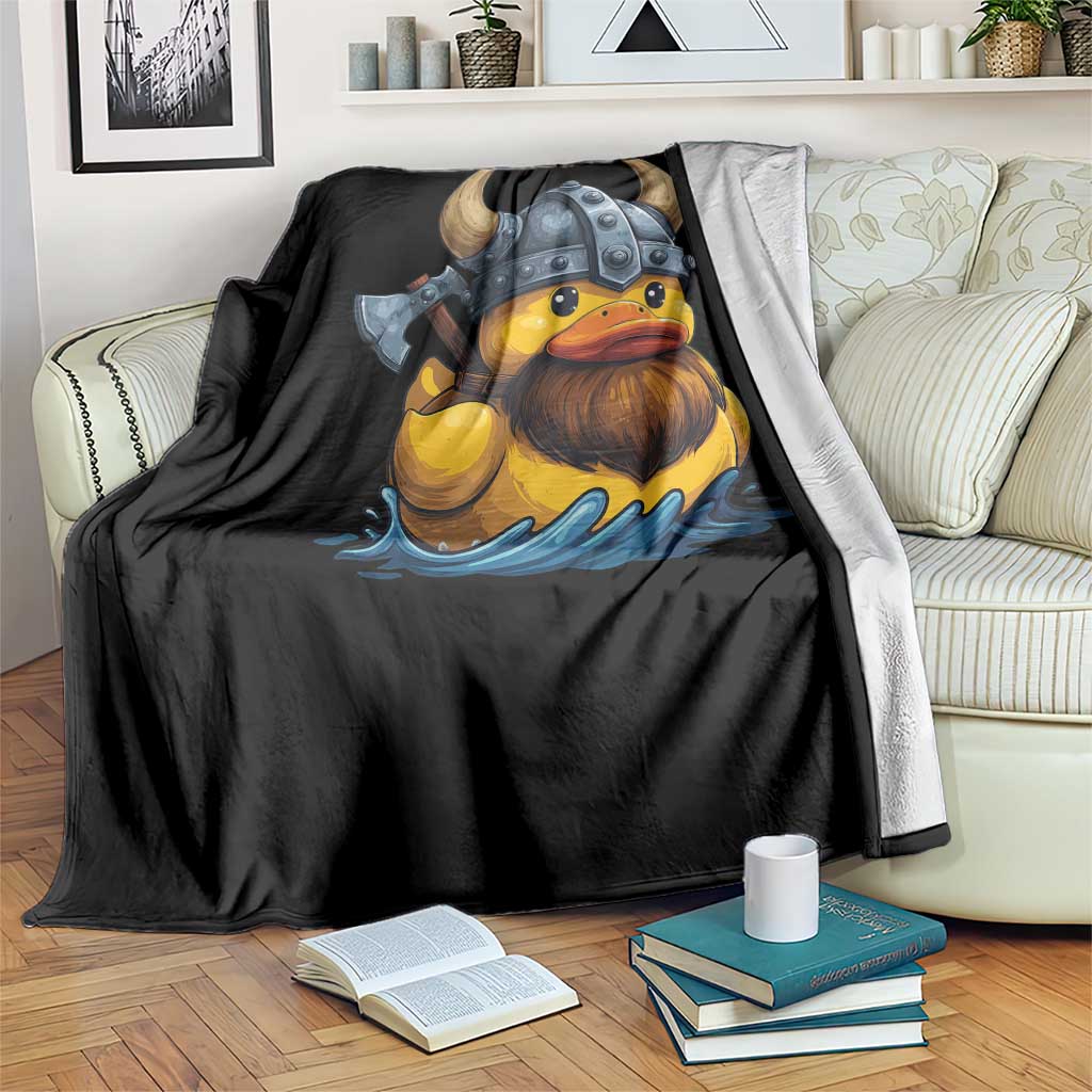 Rubber Duck Viking Warrior Norse Mythology Throw Blanket TS11 Print Your Wear