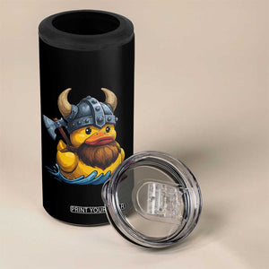 Rubber Duck Viking Warrior Norse Mythology 4 in 1 Can Cooler Tumbler TS11 Print Your Wear
