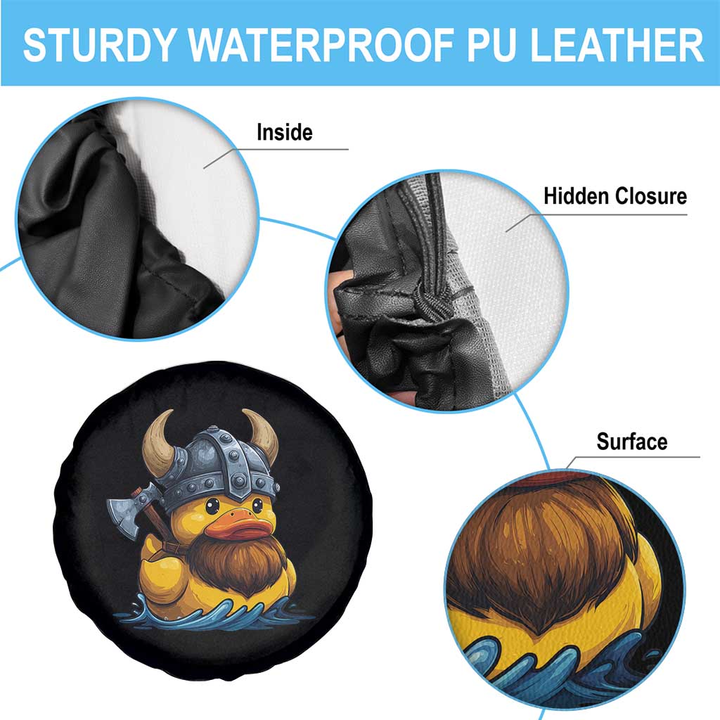 Rubber Duck Viking Warrior Norse Mythology Spare Tire Cover TS11 Print Your Wear