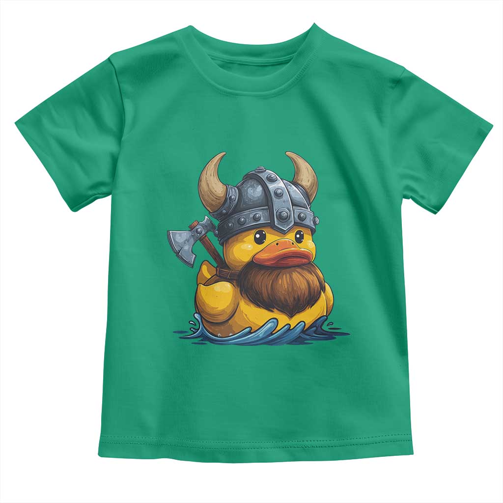 Rubber Duck Viking Warrior Norse Mythology Toddler T Shirt TS11 Irish Green Print Your Wear