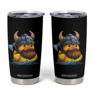 Rubber Duck Viking Warrior Norse Mythology Tumbler Cup TS11 Black Print Your Wear