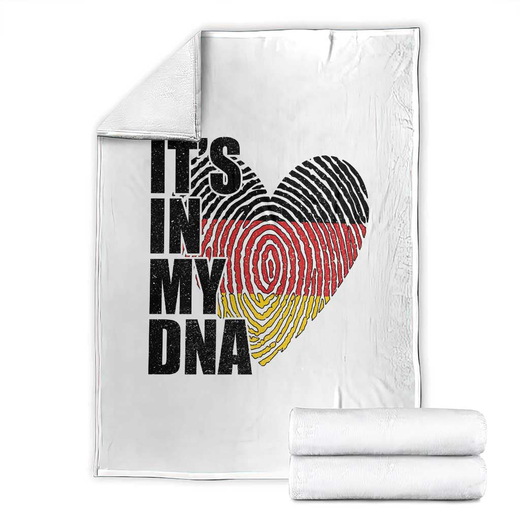 German Pride Throw Blanket It Is In My DNA Patriotic Germany Flag TS11 White Print Your Wear