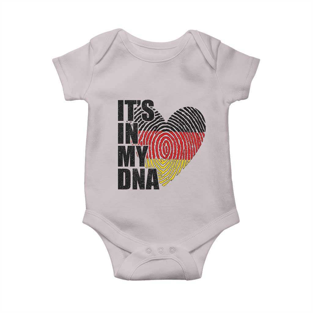 German Pride Baby Onesie It Is In My DNA Patriotic Germany Flag TS11 Ice Gray Print Your Wear