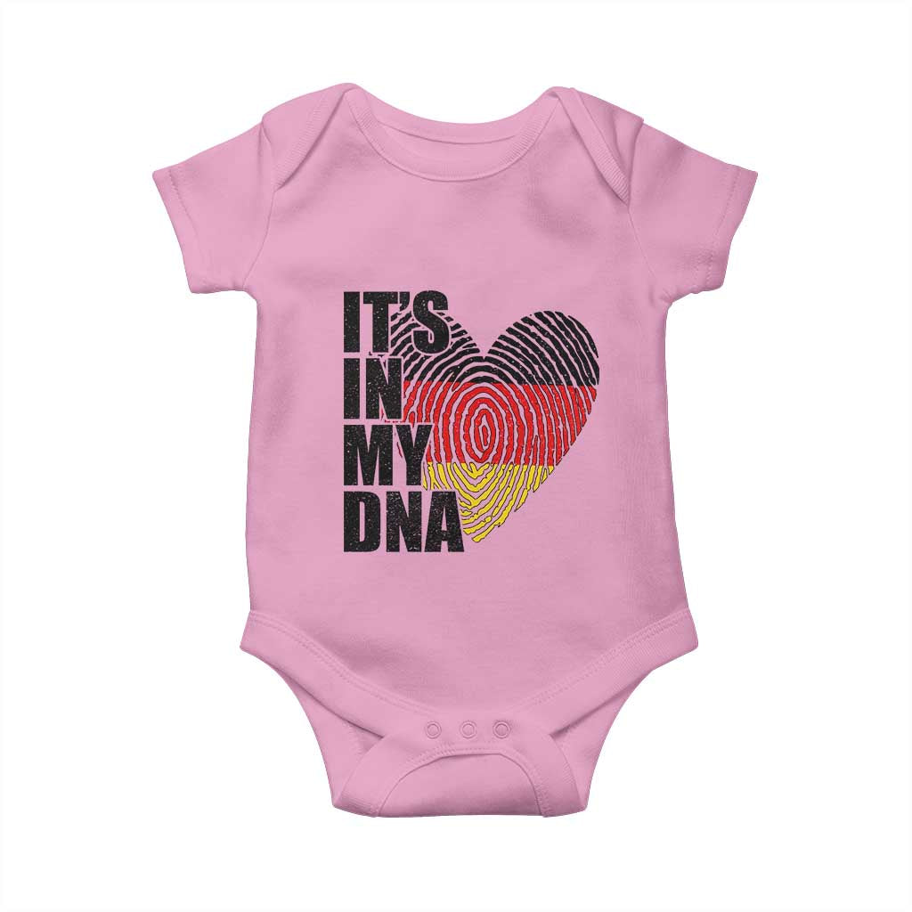 German Pride Baby Onesie It Is In My DNA Patriotic Germany Flag TS11 Light Pink Print Your Wear