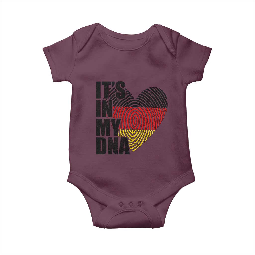 German Pride Baby Onesie It Is In My DNA Patriotic Germany Flag TS11 Maroon Print Your Wear