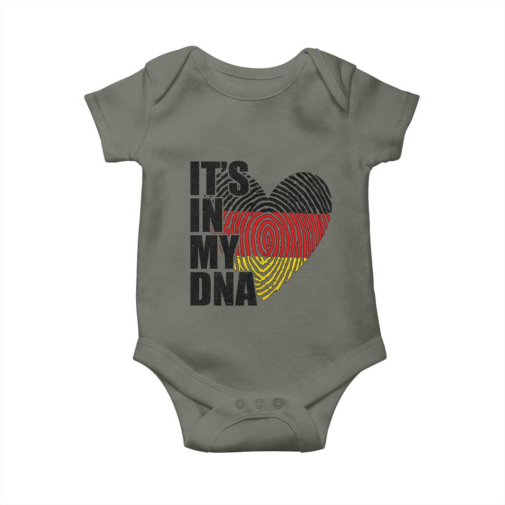 German Pride Baby Onesie It Is In My DNA Patriotic Germany Flag TS11 Military Green Print Your Wear