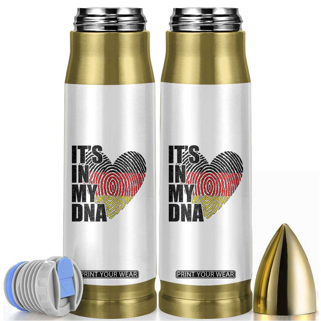 German Pride Bullet Tumbler It Is In My DNA Patriotic Germany Flag TS11 White Print Your Wear