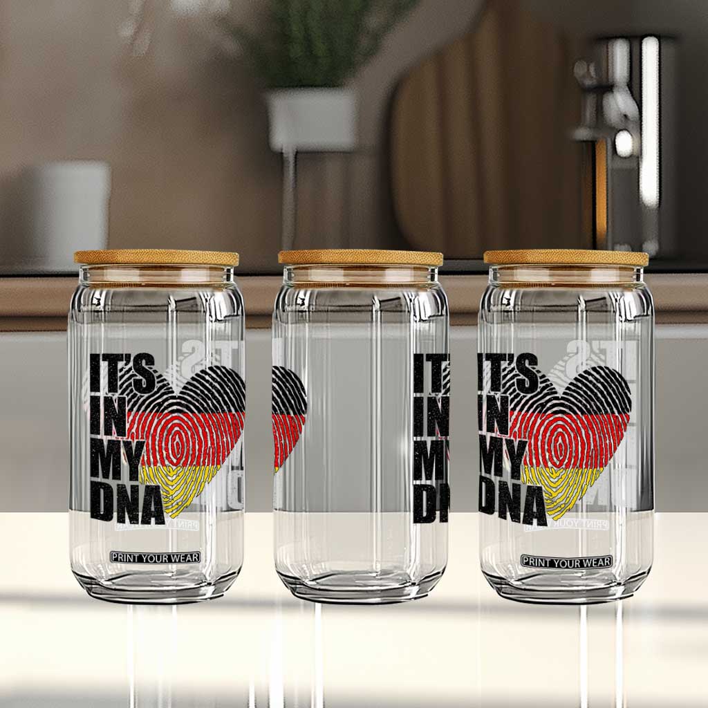 German Pride Glass Can It Is In My DNA Patriotic Germany Flag TS11 Print Your Wear