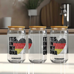 German Pride Glass Can It Is In My DNA Patriotic Germany Flag TS11 Print Your Wear
