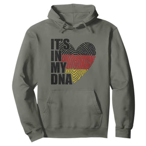 German Pride Hoodie It Is In My DNA Patriotic Germany Flag TS11 Military Green Print Your Wear