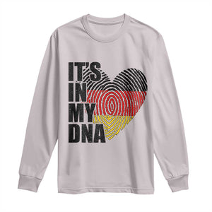 German Pride Long Sleeve Shirt It Is In My DNA Patriotic Germany Flag TS11 Ice Gray Print Your Wear