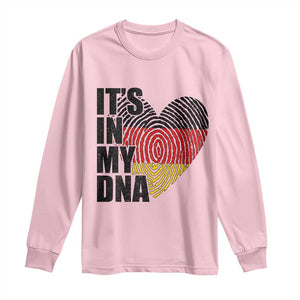 German Pride Long Sleeve Shirt It Is In My DNA Patriotic Germany Flag TS11 Light Pink Print Your Wear