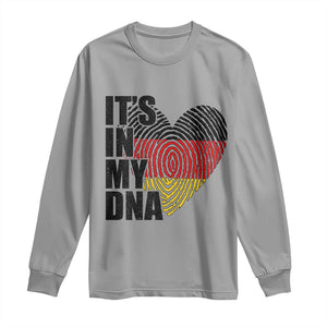 German Pride Long Sleeve Shirt It Is In My DNA Patriotic Germany Flag TS11 Sport Gray Print Your Wear