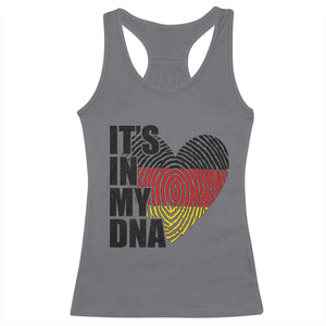German Pride Racerback Tank Top It Is In My DNA Patriotic Germany Flag TS11 Charcoal Print Your Wear