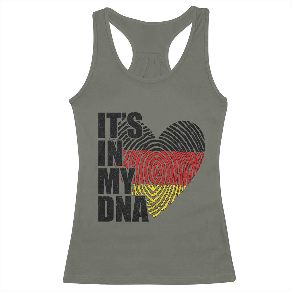 German Pride Racerback Tank Top It Is In My DNA Patriotic Germany Flag TS11 Military Green Print Your Wear