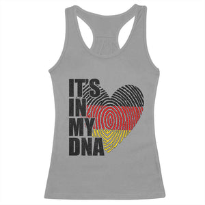 German Pride Racerback Tank Top It Is In My DNA Patriotic Germany Flag TS11 Sport Gray Print Your Wear