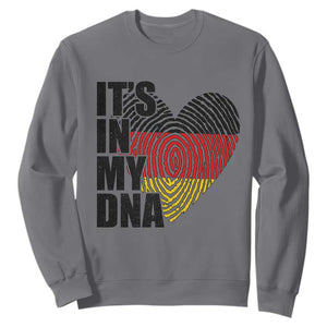 German Pride Sweatshirt It Is In My DNA Patriotic Germany Flag TS11 Charcoal Print Your Wear