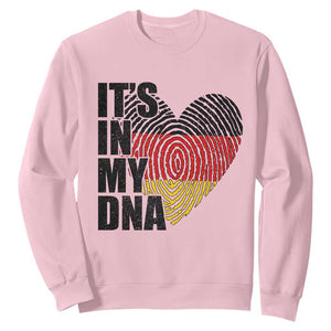 German Pride Sweatshirt It Is In My DNA Patriotic Germany Flag TS11 Light Pink Print Your Wear