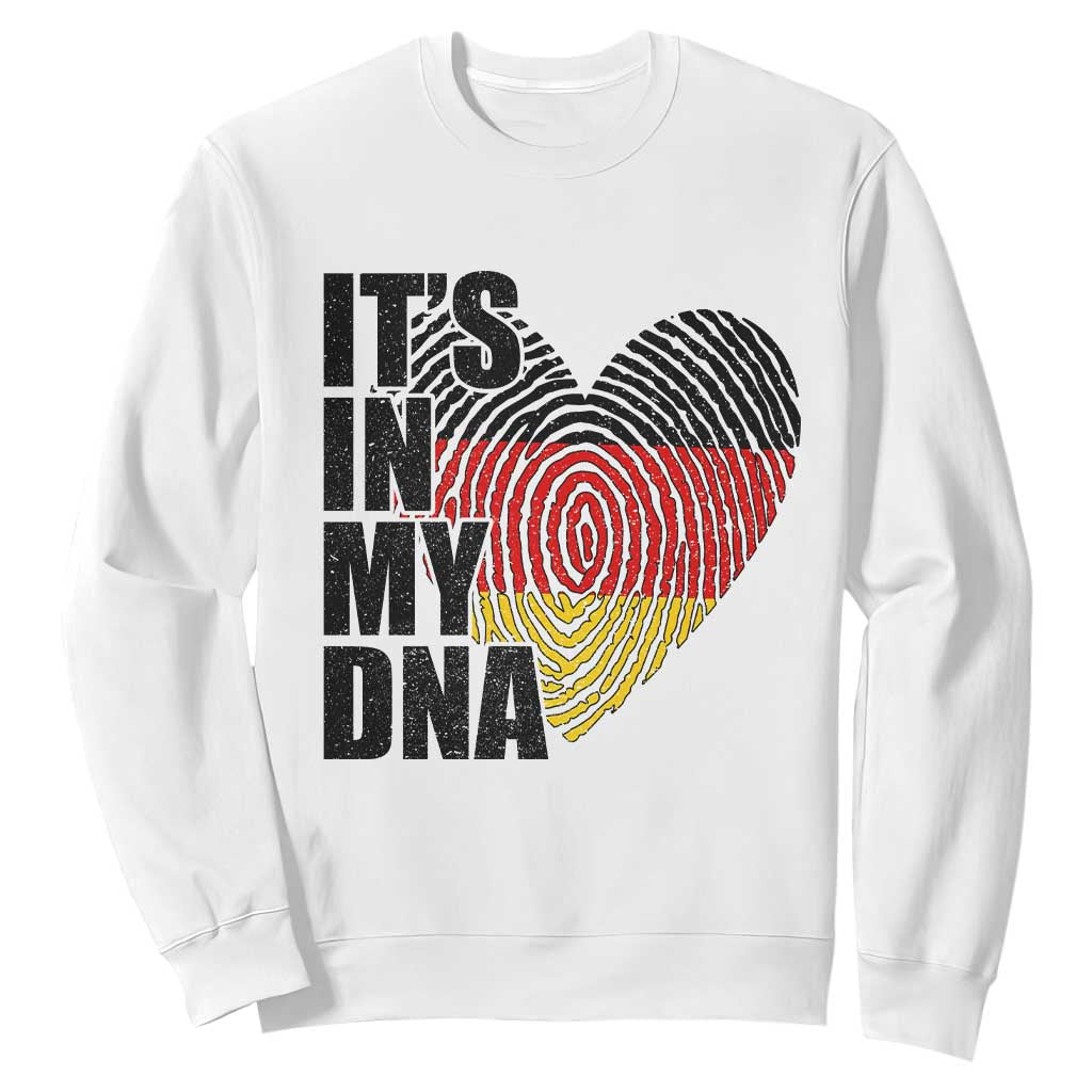 German Pride Sweatshirt It Is In My DNA Patriotic Germany Flag TS11 White Print Your Wear