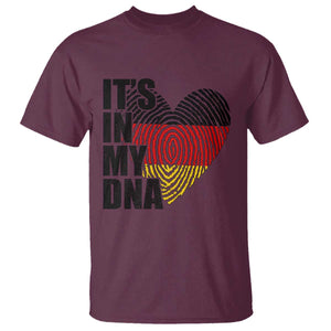 German Pride T Shirt It Is In My DNA Patriotic Germany Flag TS11 Maroon Print Your Wear