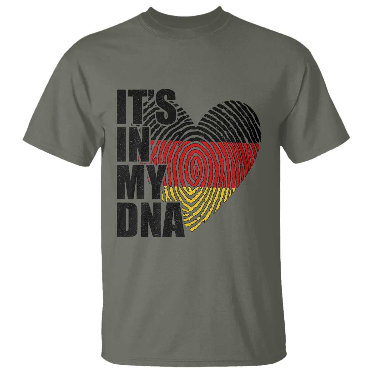 German Pride T Shirt It Is In My DNA Patriotic Germany Flag TS11 Military Green Print Your Wear