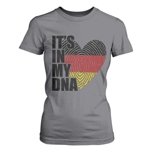 German Pride T Shirt For Women It Is In My DNA Patriotic Germany Flag TS11 Charcoal Print Your Wear