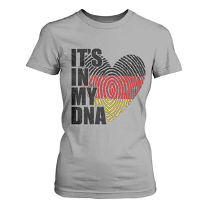 German Pride T Shirt For Women It Is In My DNA Patriotic Germany Flag TS11 Sport Gray Print Your Wear