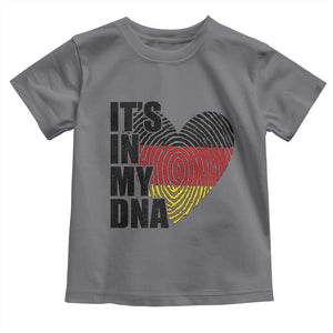 German Pride Toddler T Shirt It Is In My DNA Patriotic Germany Flag TS11 Charcoal Print Your Wear