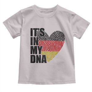 German Pride Toddler T Shirt It Is In My DNA Patriotic Germany Flag TS11 Ice Gray Print Your Wear